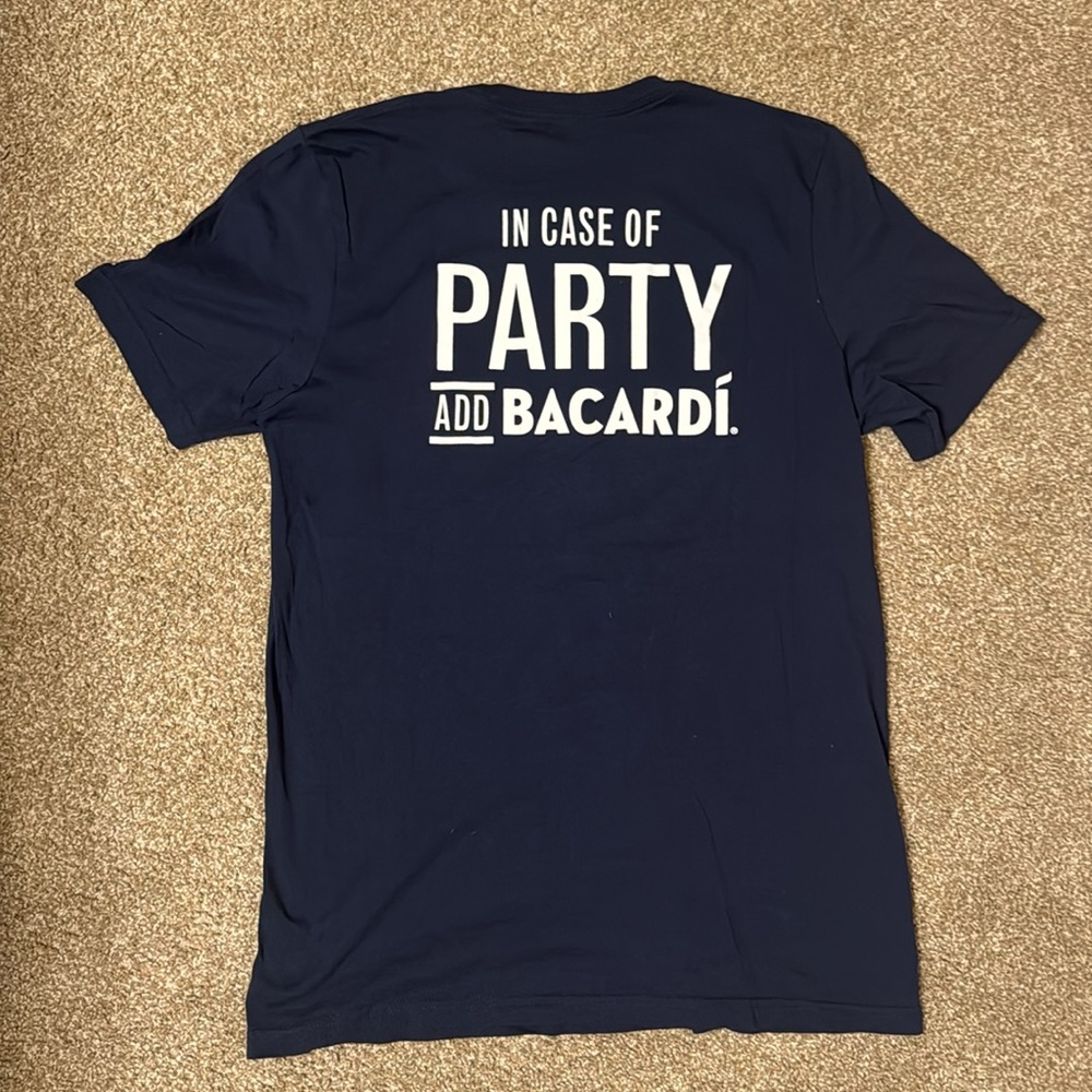 In Case of Party Add Bacardi Official Logo T-Shirt